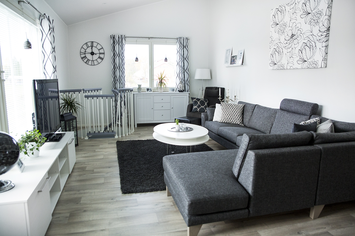 Ljust Golv Vardagsrum Ljust vardagsrum med bar | Golv1